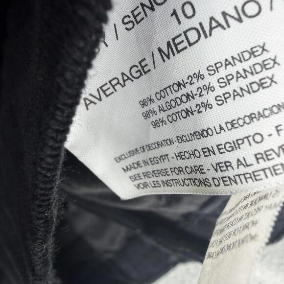 Gloria Vanderbilt Womens Amanda Corduroy Classic Fit Tapered Sz 10 Pants Black - Picture 13 of 13